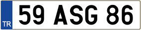 Truck License Plate